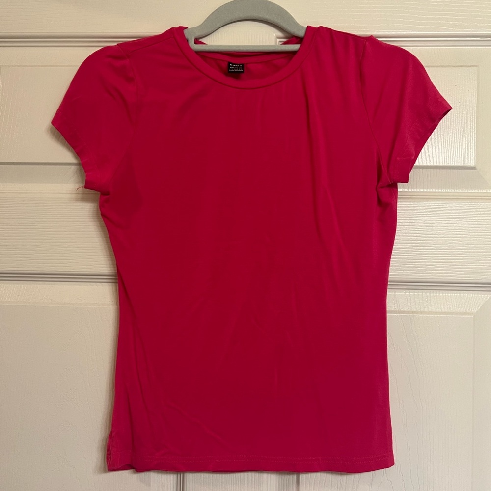 Hot pink blouse